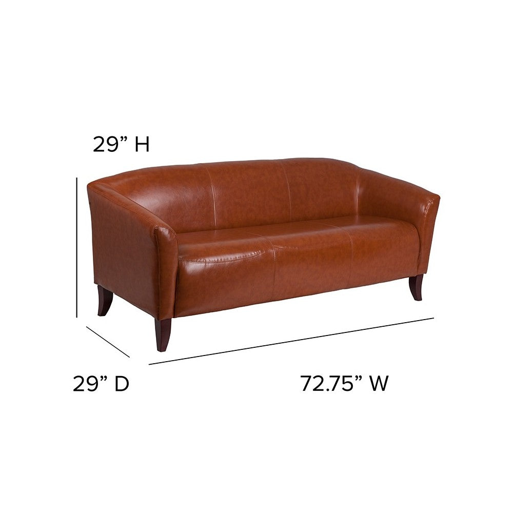 Cognac LeatherSoft Sofa