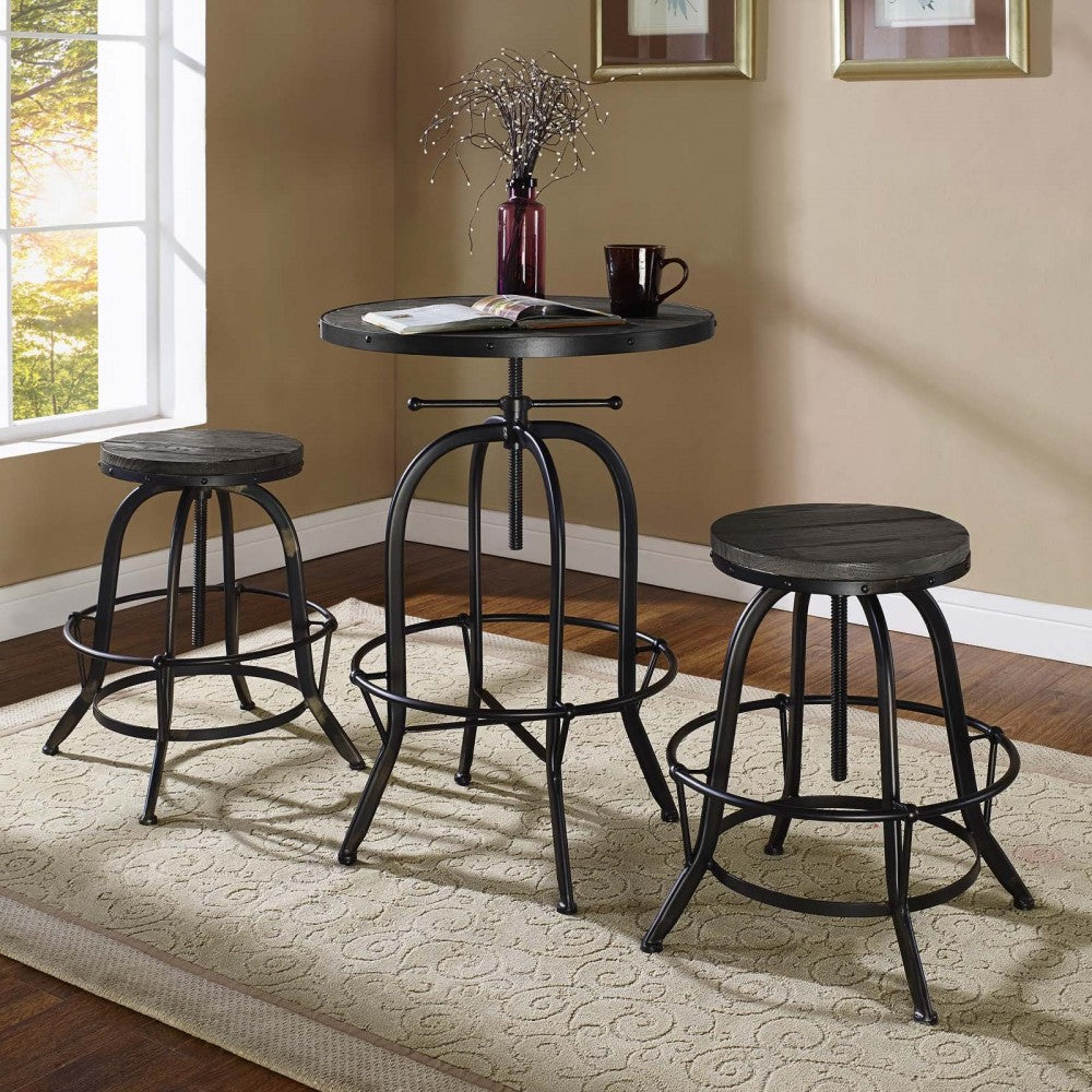 Collect Bar Stool Set of 2, Black