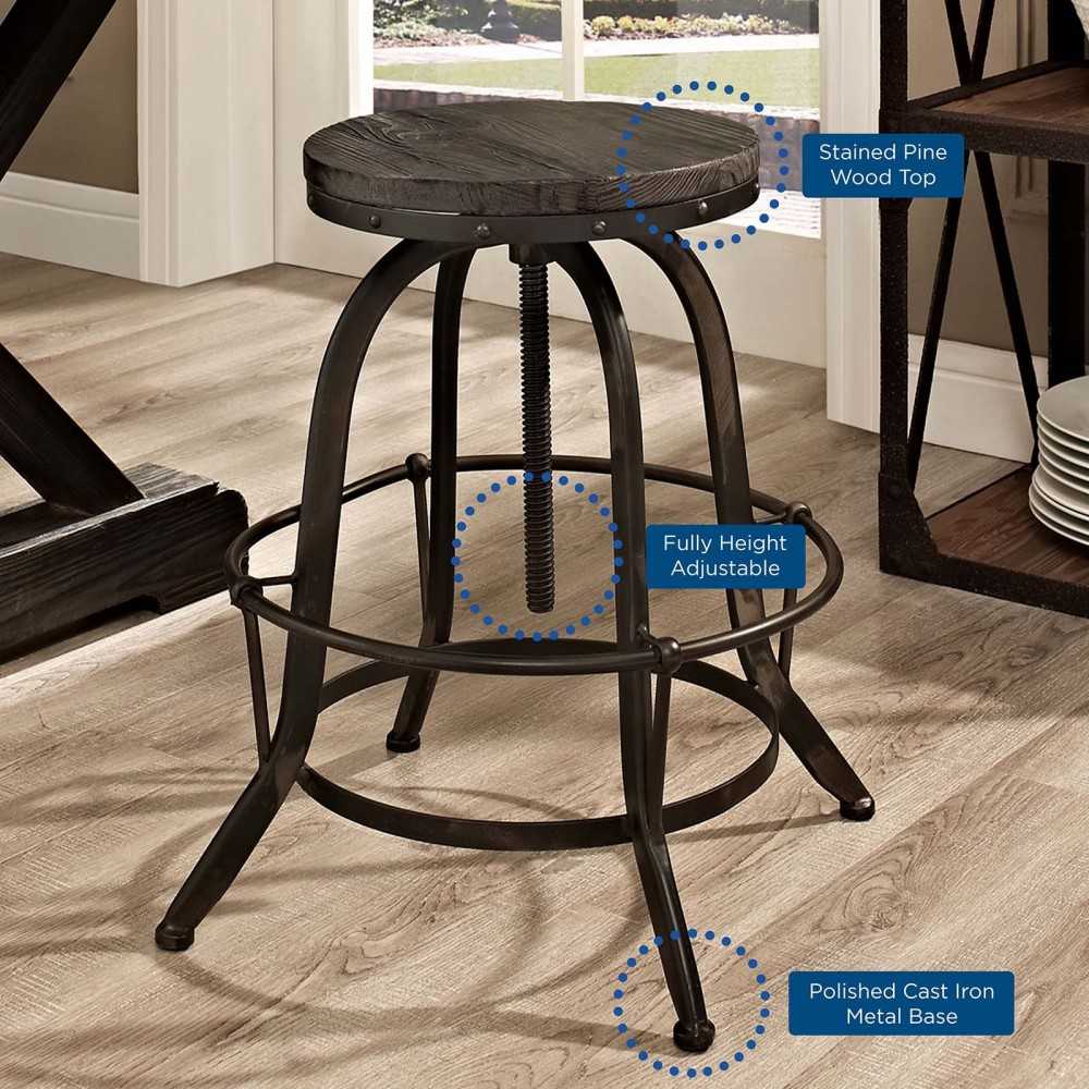 Collect Bar Stool Set of 4, Black