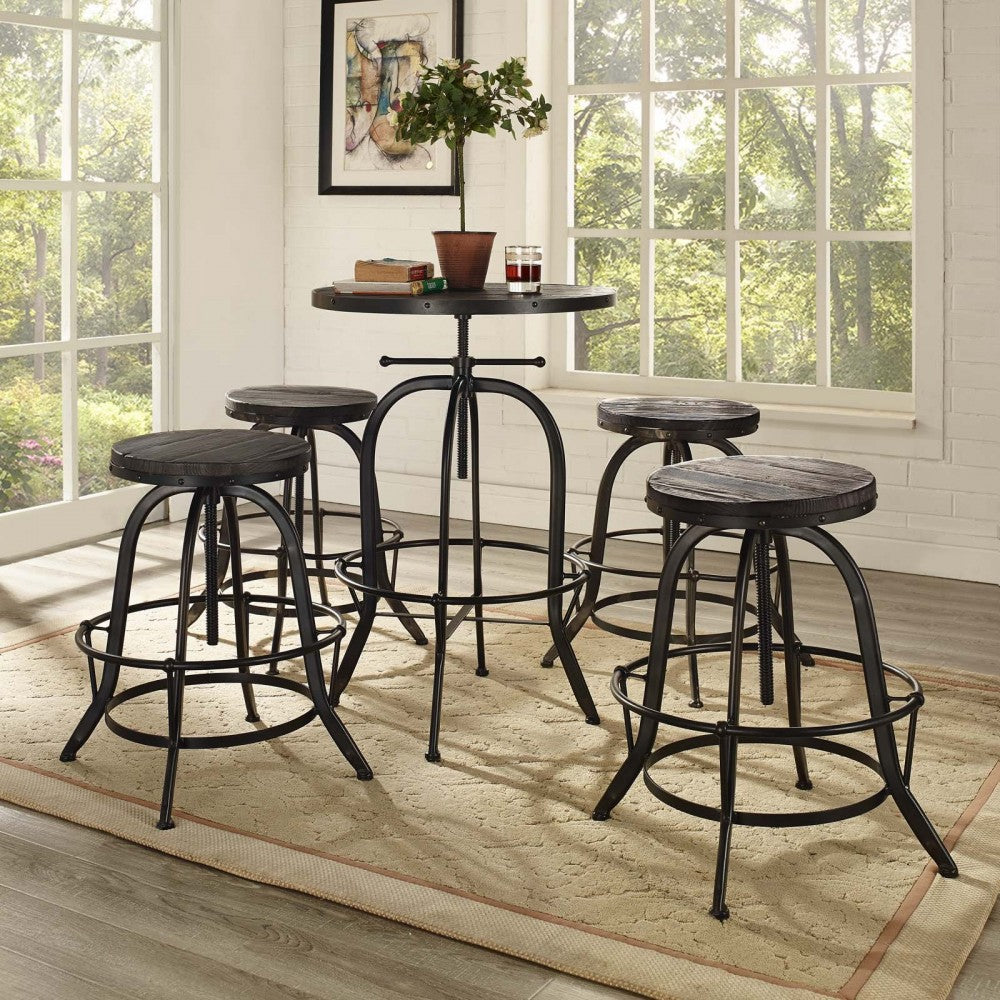 Collect Bar Stool Set of 4, Black