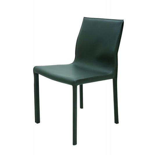 Colter Dark Gray Leather Dining Chair, HGAR263