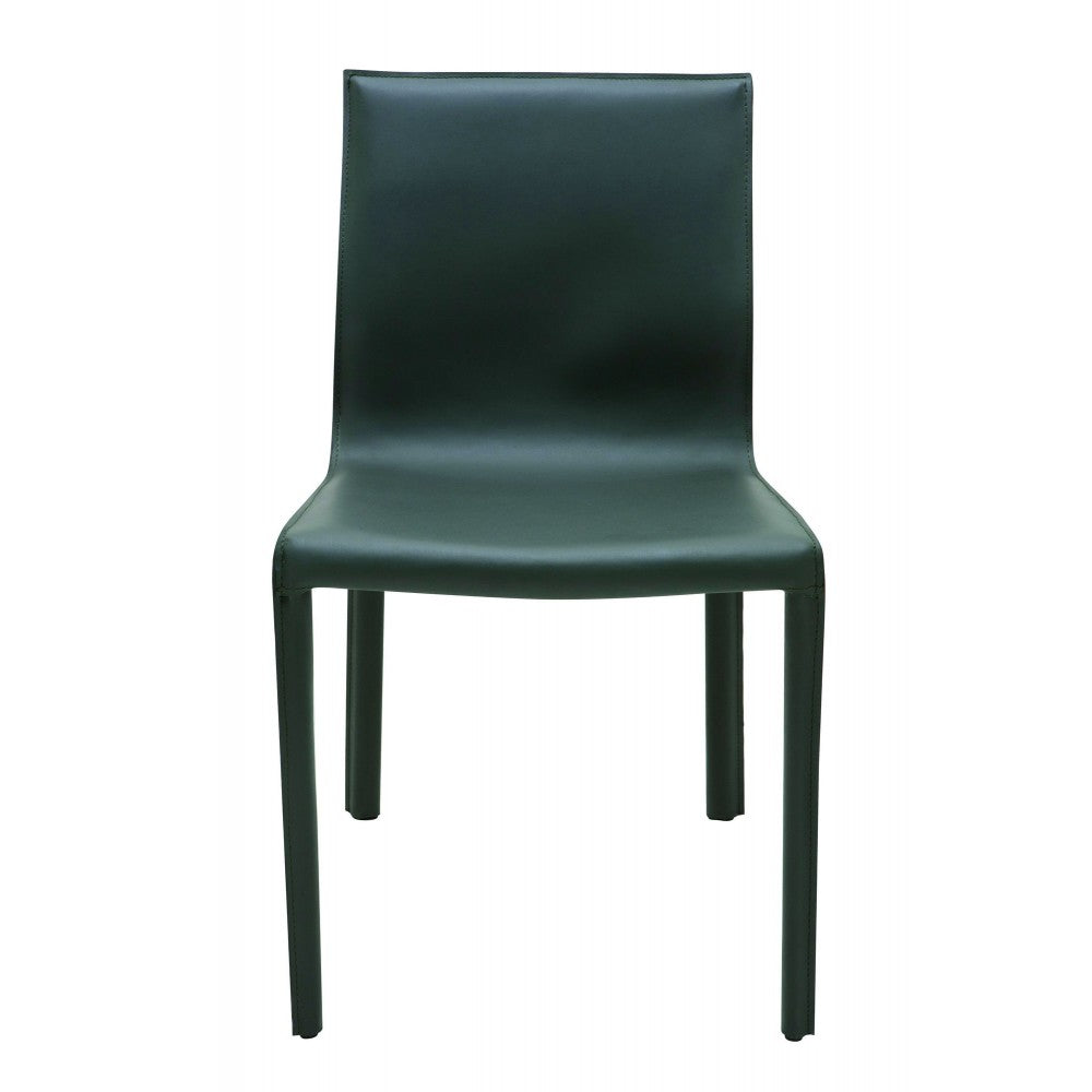 Colter Dark Gray Leather Dining Chair, HGAR263
