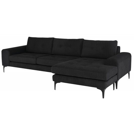Colyn Coal Fabric Sectional Sofa, HGSC622
