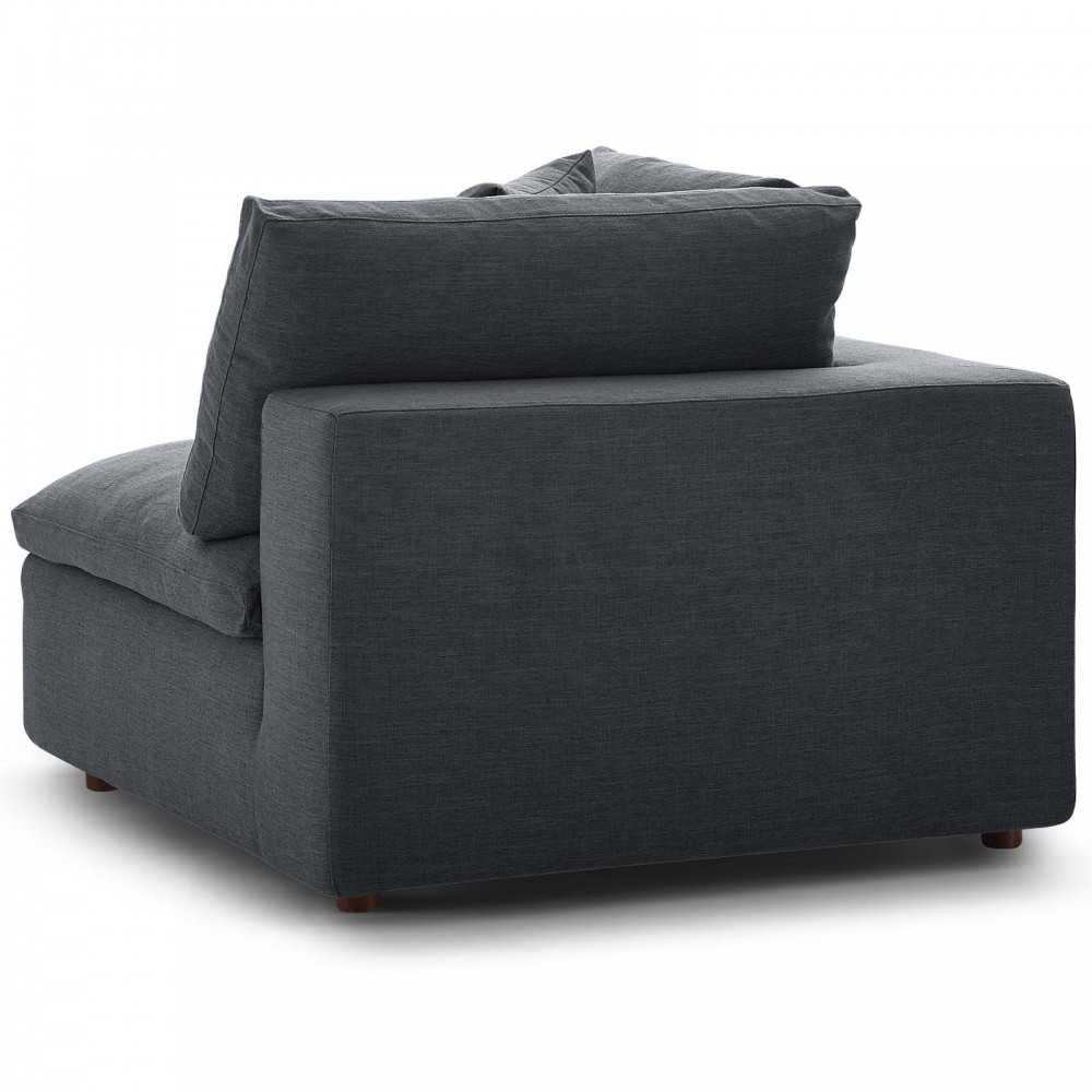 Commix Down Filled Overstuffed 2 Piece Sectional Sofa Set, Gray