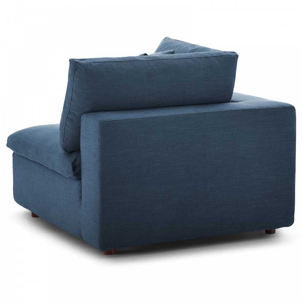 Commix Down Filled Overstuffed 2 Piece Sectional Sofa Set, Azure