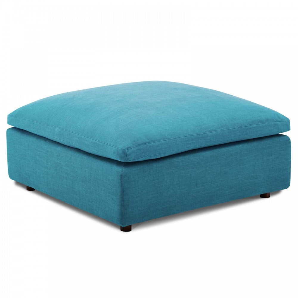 Commix Down Filled Overstuffed 4 Piece Sectional Sofa Set, Teal, EEI-3356-TEA