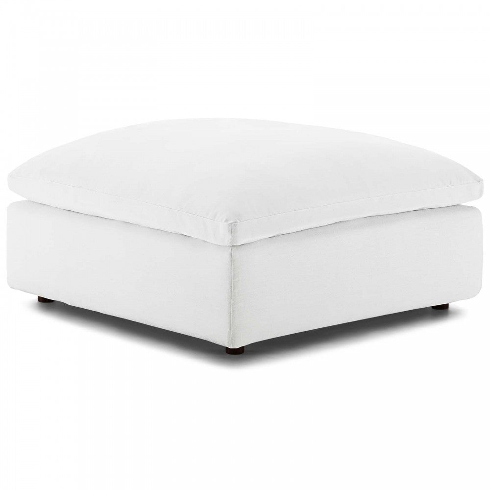 Commix Down Filled Overstuffed 4 Piece Sectional Sofa Set, White, EEI-3356-WHI