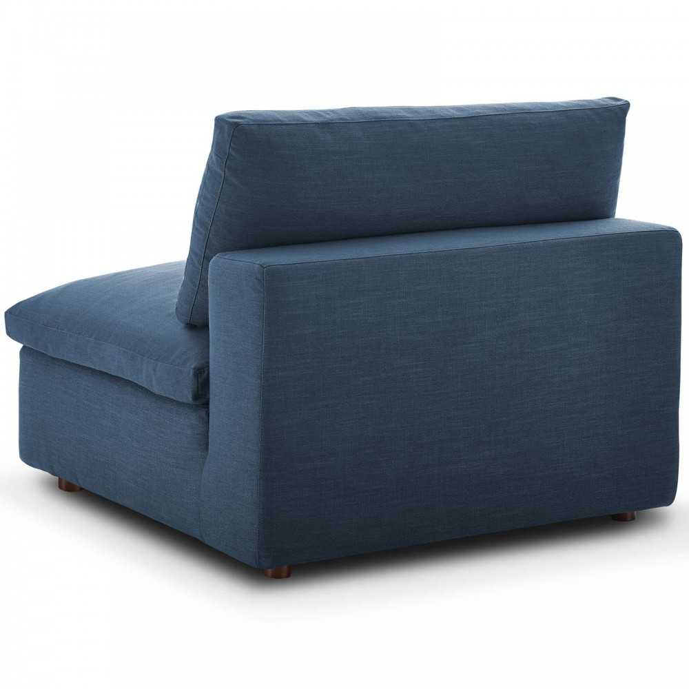 Commix Down Filled Overstuffed 4 Piece Sectional Sofa Set, Azure, EEI-3357-AZU