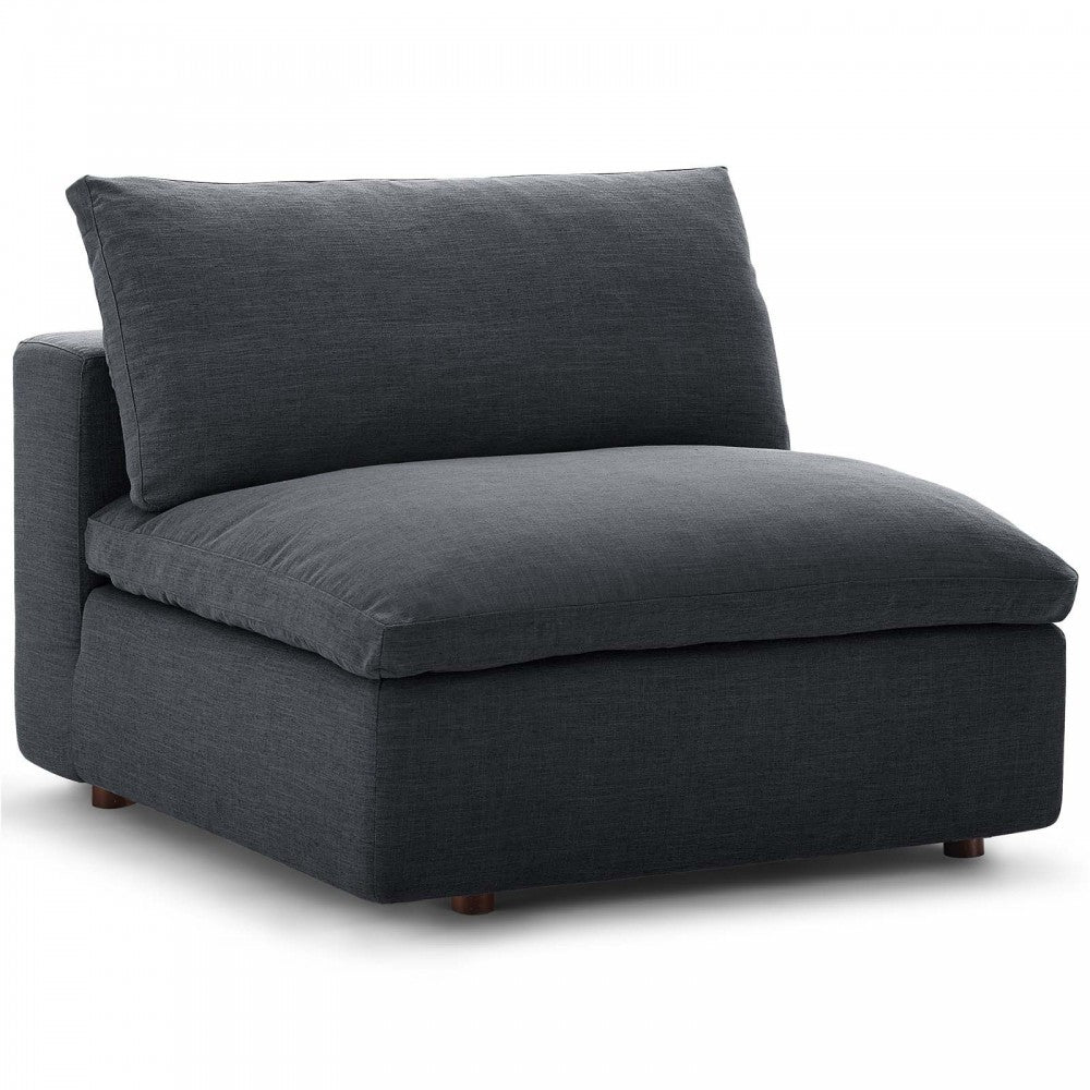 Commix Down Filled Overstuffed 4 Piece Sectional Sofa Set, Gray, EEI-3357-GRY
