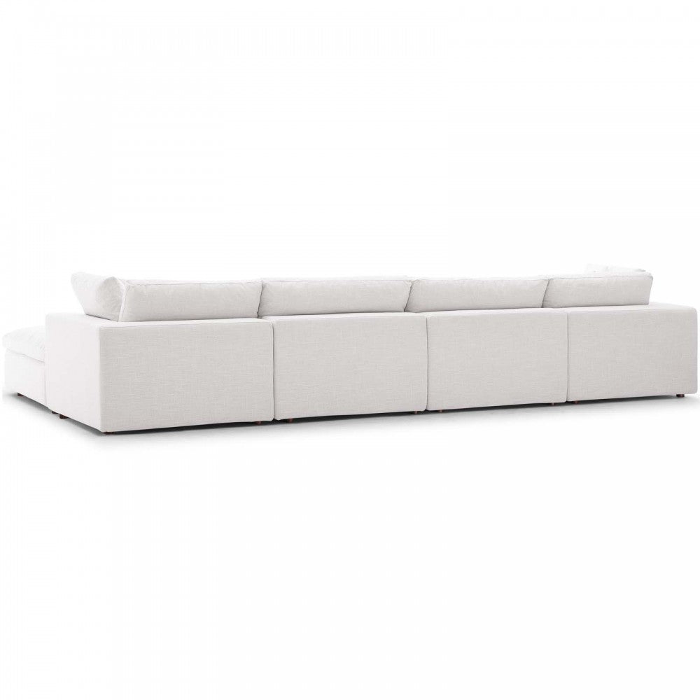 Commix Down Filled Overstuffed 5 Piece Sectional Sofa Set, Beige, EEI-3358-BEI