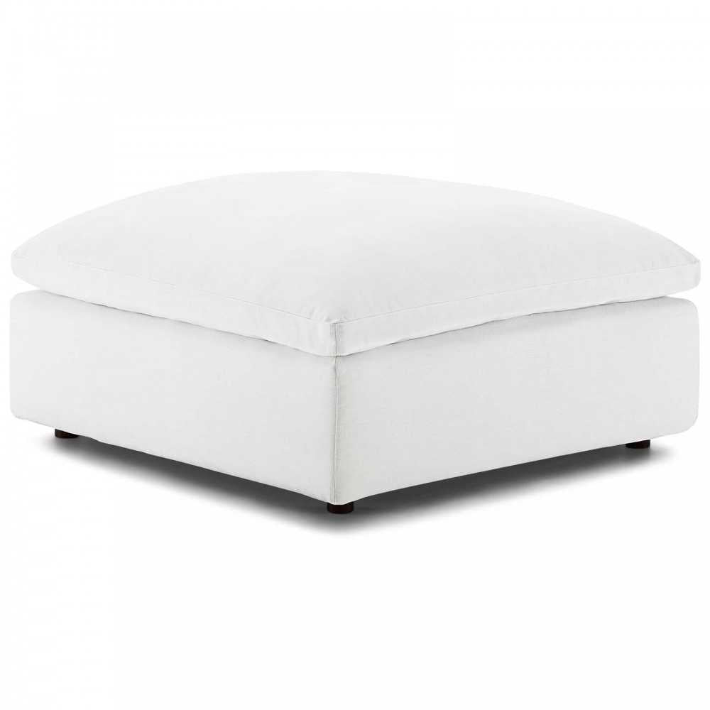 Commix Down Filled Overstuffed 6 Piece Sectional Sofa Set, White, EEI-3362-WHI