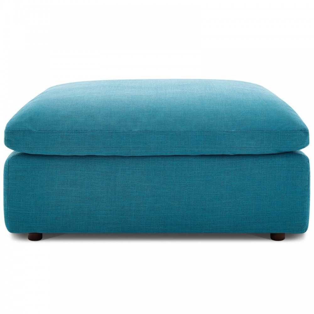 Commix Down Filled Overstuffed 7 Piece Sectional Sofa Set, Teal