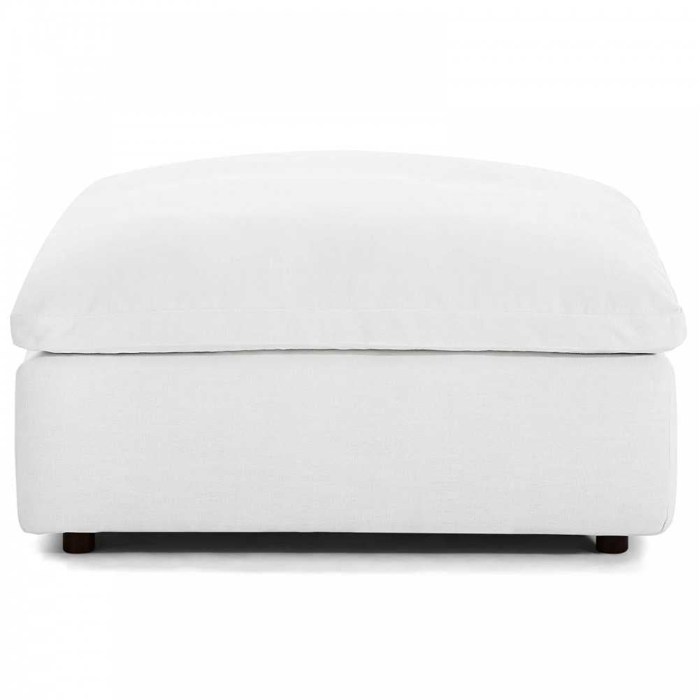 Commix Down Filled Overstuffed 7 Piece Sectional Sofa Set, White