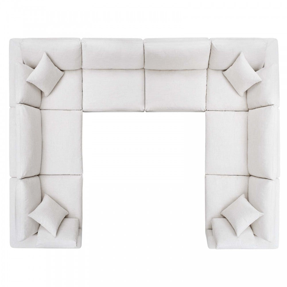 Commix Down Filled Overstuffed 8 Piece Sectional Sofa Set, Beige