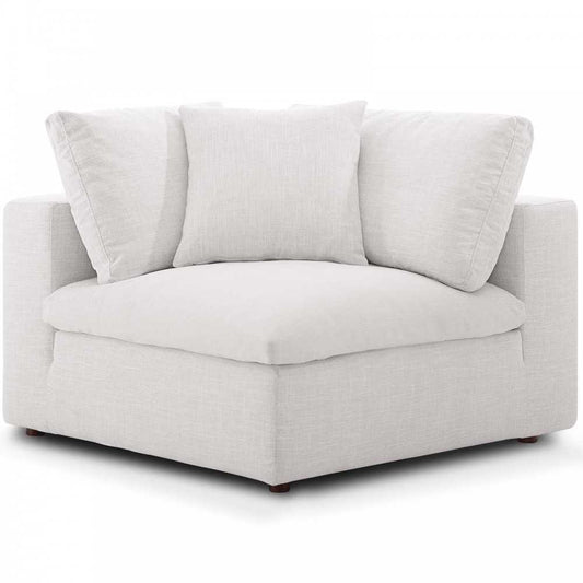 Commix Down Filled Overstuffed Corner Chair, Beige
