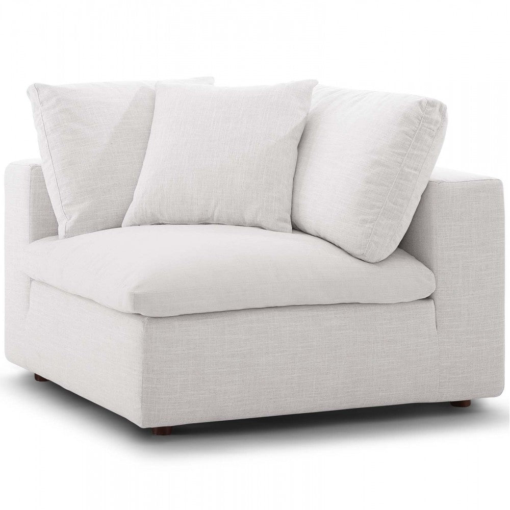 Commix Down Filled Overstuffed Corner Chair, Beige