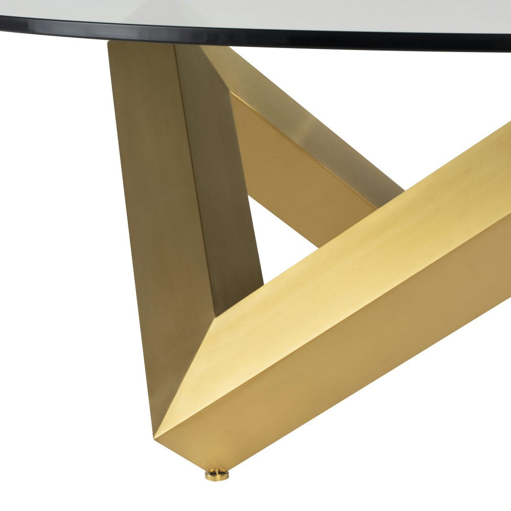 Como Gold Metal Coffee Table