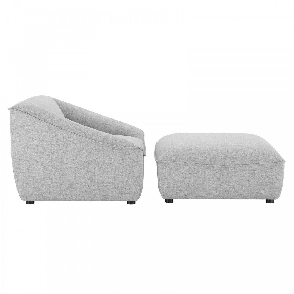 Comprise 2-Piece Living Room Set, Light Gray