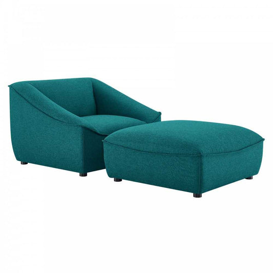 Comprise 2-Piece Living Room Set, Teal