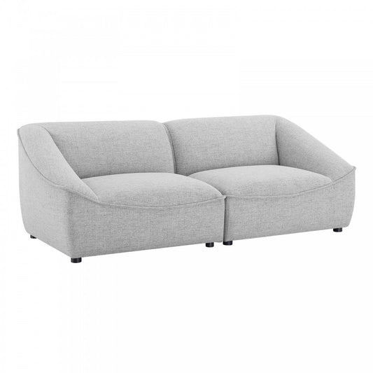 Comprise 2-Piece Loveseat, Light Gray