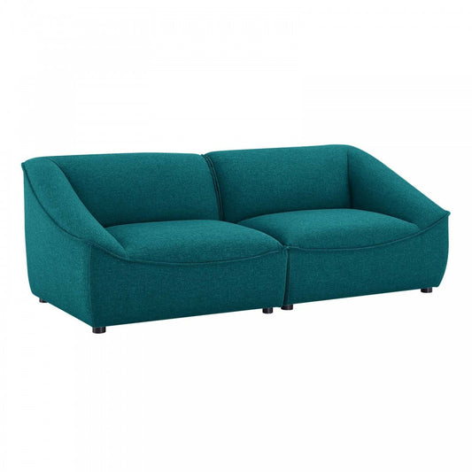 Comprise 2-Piece Loveseat, Teal