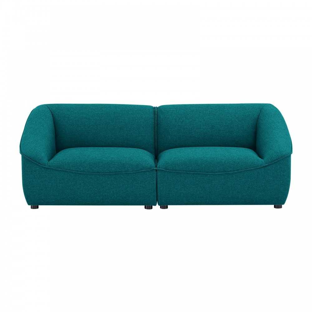 Comprise 2-Piece Loveseat, Teal