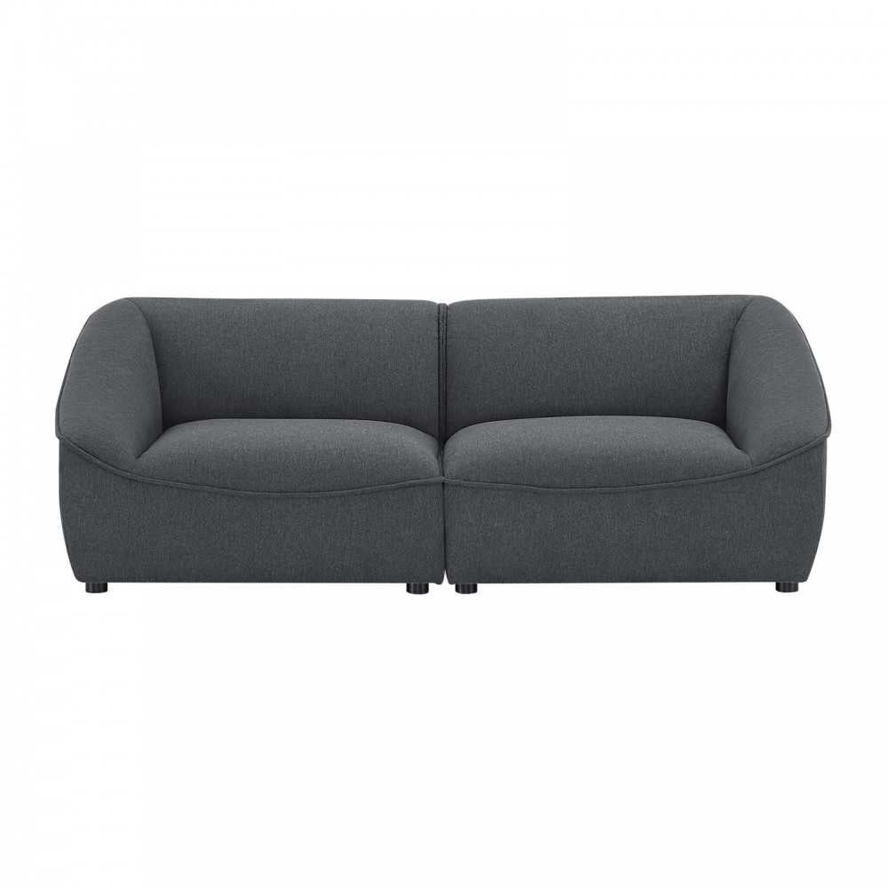 Comprise 2-Piece Loveseat, Charcoal