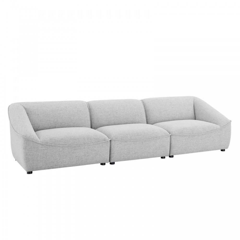 Comprise 3-Piece Sofa, Light Gray