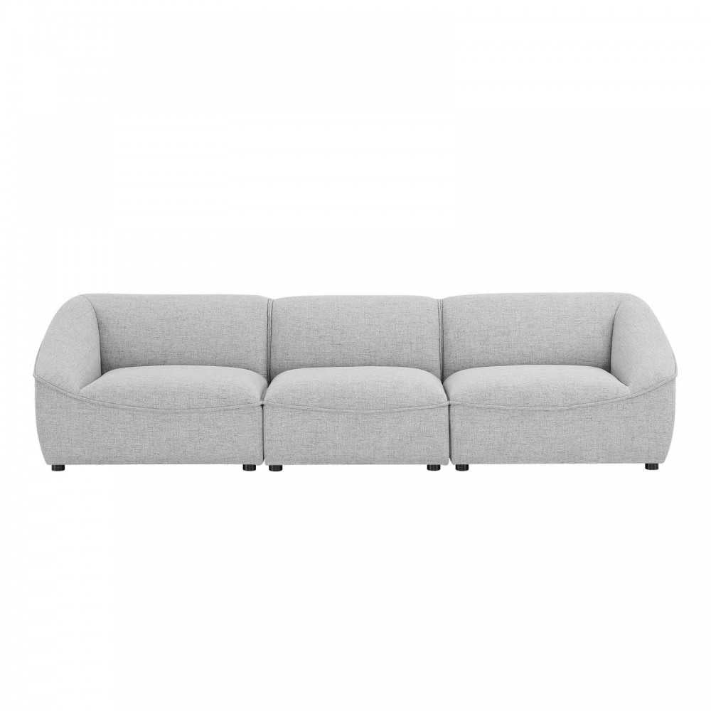 Comprise 3-Piece Sofa, Light Gray