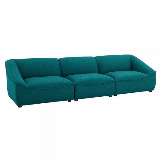 Comprise 3-Piece Sofa, Teal