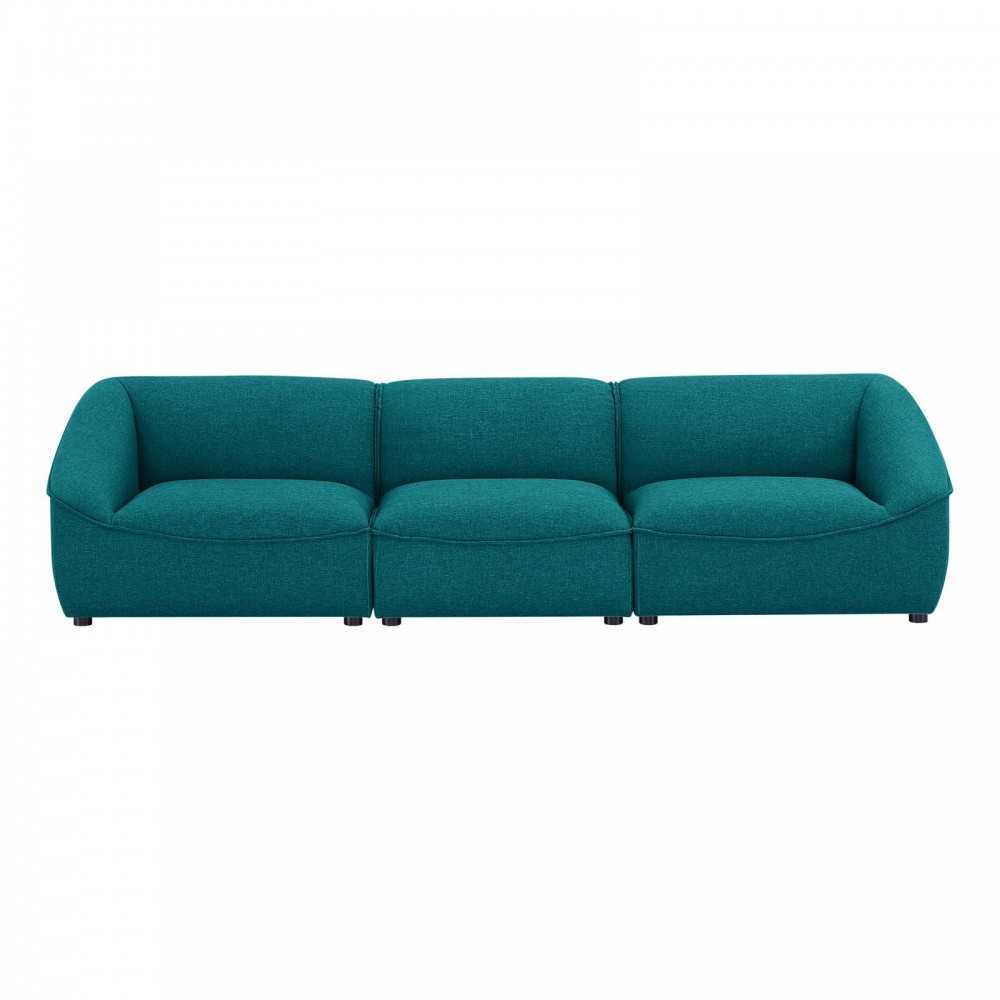 Comprise 3-Piece Sofa, Teal