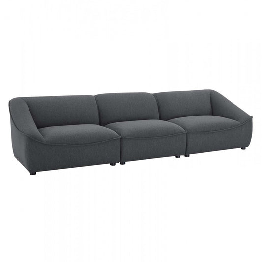 Comprise 3-Piece Sofa, Charcoal