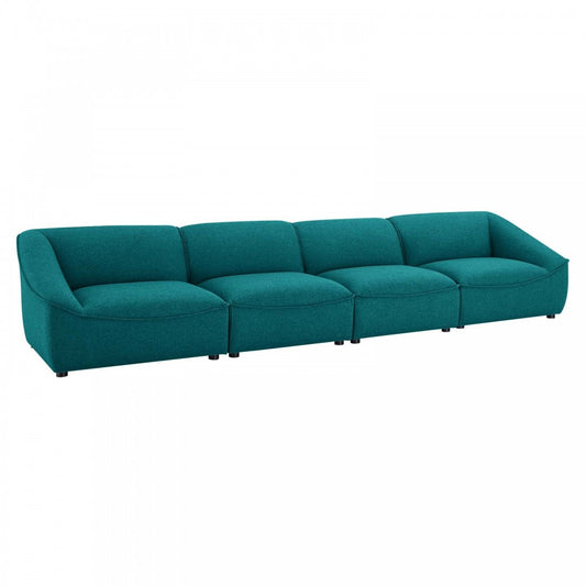 Comprise 4-Piece Sofa, Teal