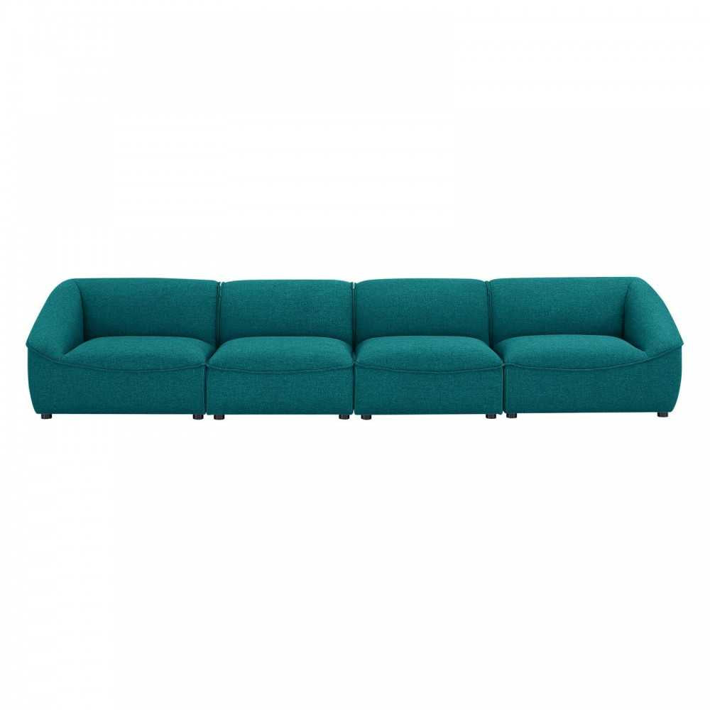 Comprise 4-Piece Sofa, Teal