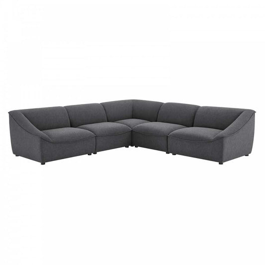 Comprise 5-Piece Sectional Sofa, Charcoal