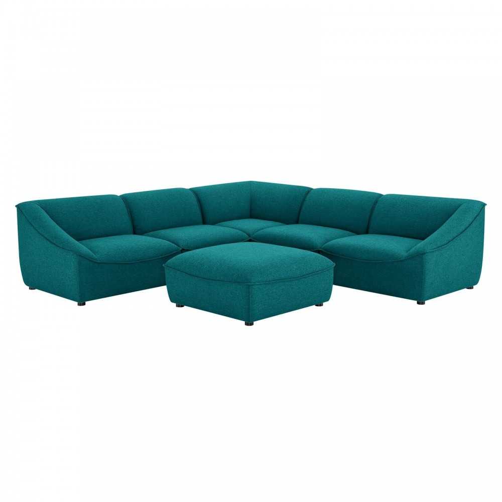 Comprise 6-Piece Sectional Sofa, Teal