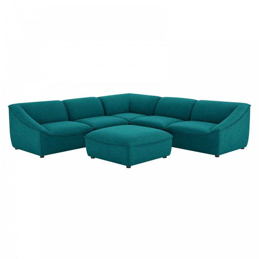 Comprise 6-Piece Sectional Sofa, Teal