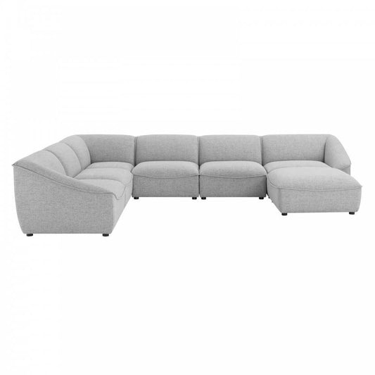 Comprise 7-Piece Sectional Sofa, Light Gray