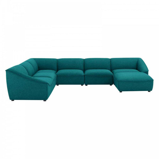 Comprise 7-Piece Sectional Sofa, Teal