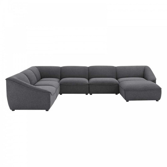 Comprise 7-Piece Sectional Sofa, Charcoal
