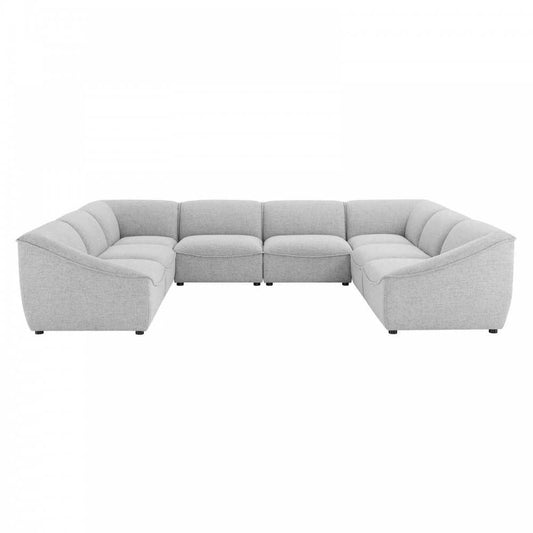 Comprise 8-Piece Sectional Sofa, Light Gray
