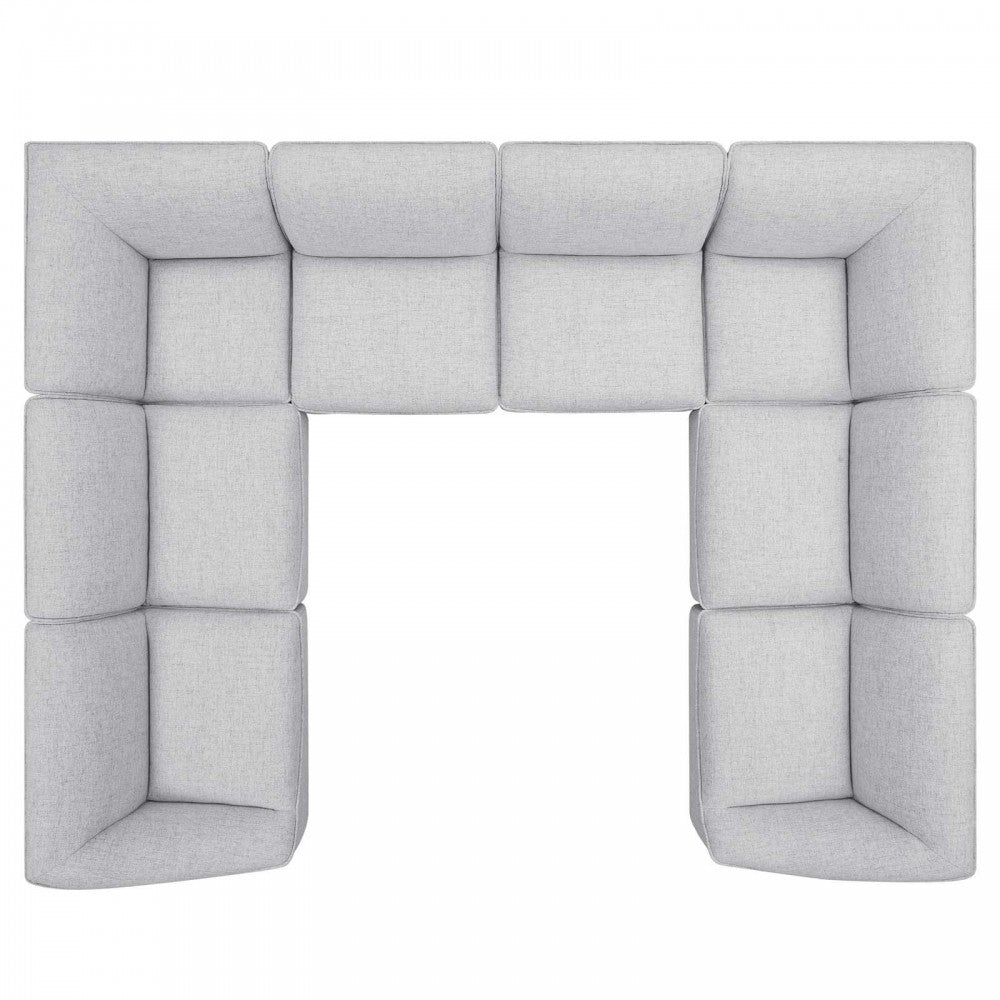 Comprise 8-Piece Sectional Sofa, Light Gray