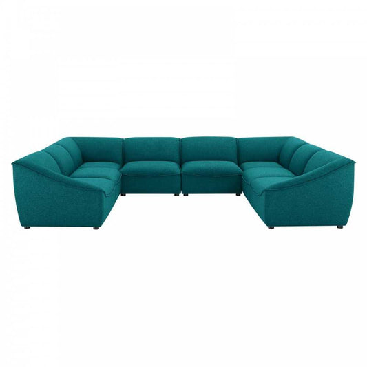 Comprise 8-Piece Sectional Sofa, Teal