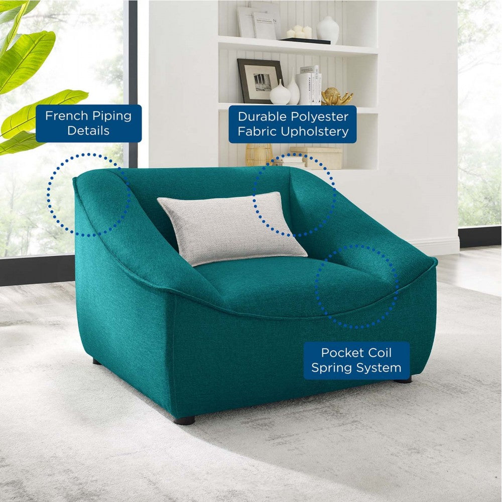 Comprise Armchair, Teal