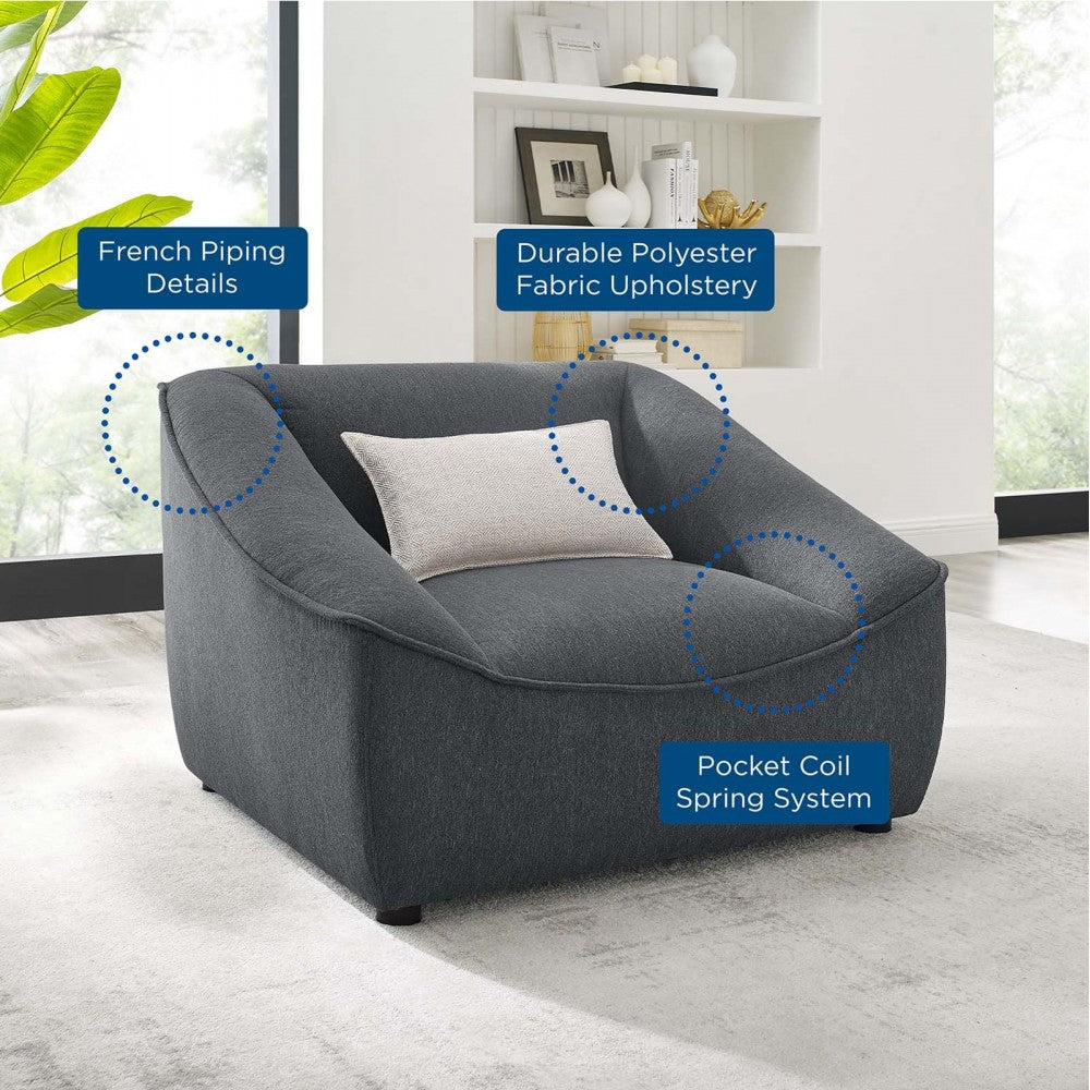 Comprise Armchair, Charcoal