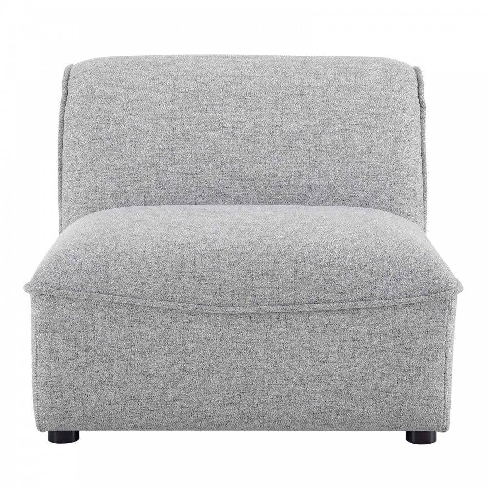 Comprise Armless Chair, Light Gray