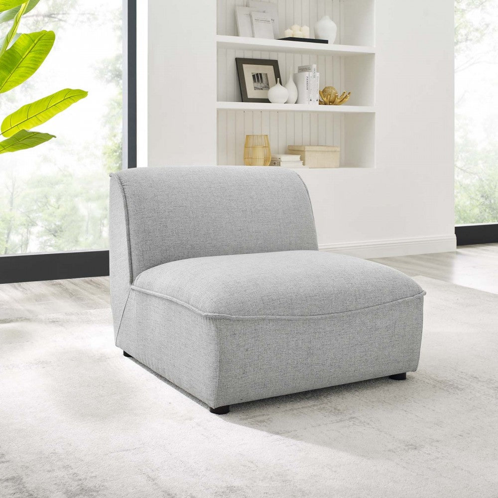 Comprise Armless Chair, Light Gray