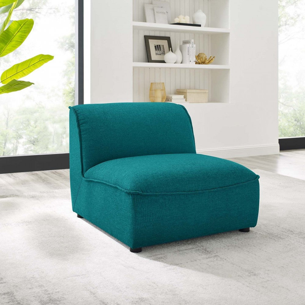 Comprise Armless Chair, Teal