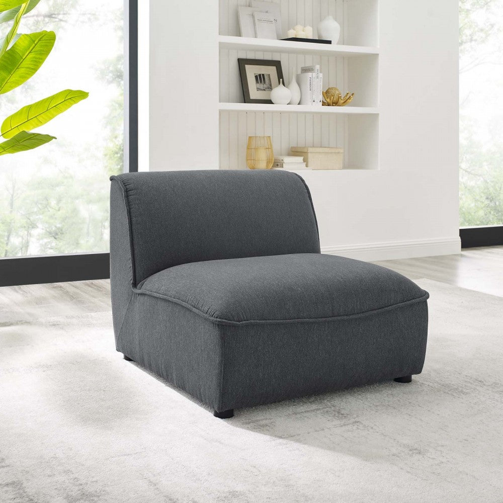 Comprise Armless Chair, Charcoal