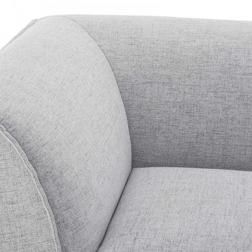 Comprise Corner Sectional Sofa Chair, Light Gray